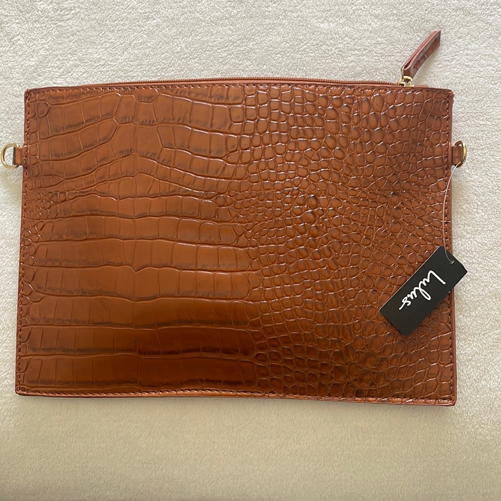 Brand new brown snakeskin bag